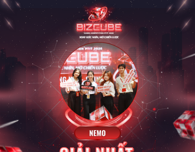 CÔNG BỐ KẾT QUẢ CUỘC THI – “BIZCUBE”- CASES COMPETITION PTIT 2026