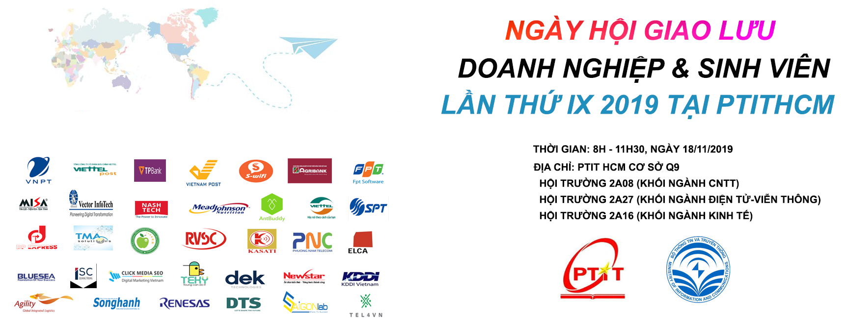 Ngày hội giao lưu doanh nghiệp & sinh viên lần thứ IX -2019 tại PTITHCM