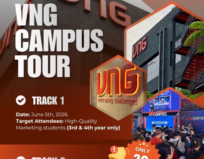 THÔNG BÁO ĐĂNG KÝ THAM QUAN DOANH NGHIỆP – VNG CAMPUS TOUR 2026